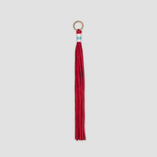 Load image into Gallery viewer, RED TASSLE KEYCHAIN // LONG