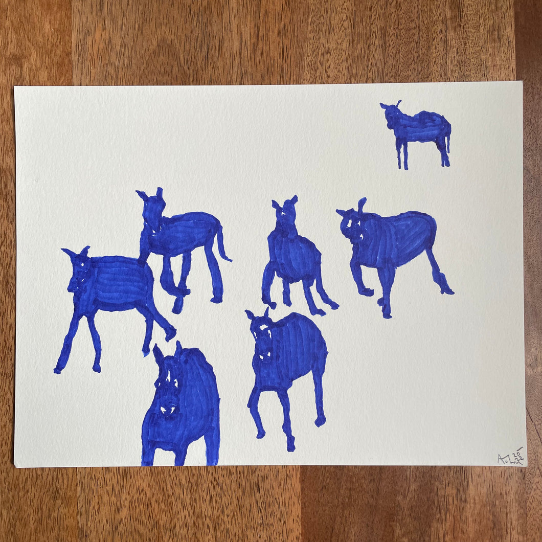BLUE HORSES